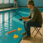 Vissen in een zwembad